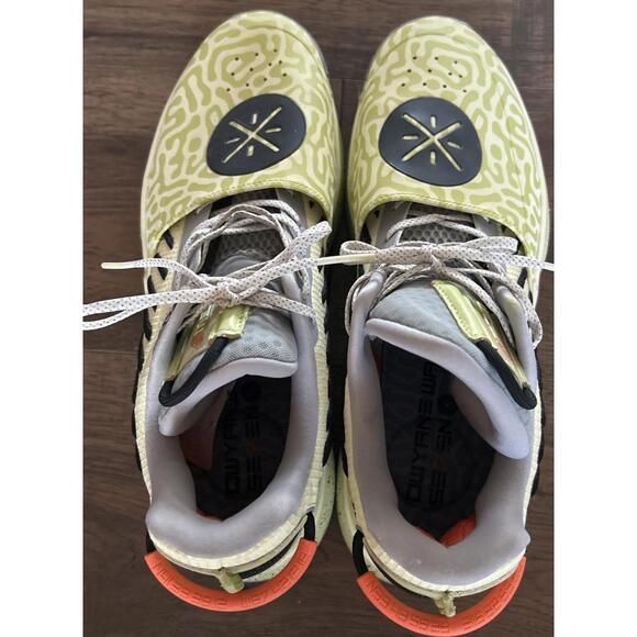 Li Ning WOW7 Way Of Wade 7 Mustard Size 12 Dwyane Wade Yellowish Green NICE! - Picture 6 of 12